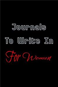 Journals To Write In For Women
