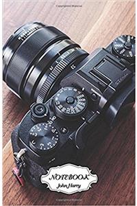Camera on Wood: Small Pocket Notebook