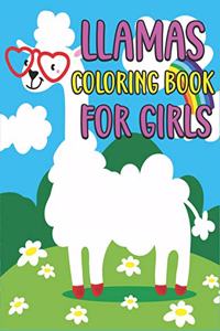 Llamas Coloring Book for Girls