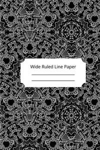 Camouflage Art Theme Wide Ruled Line Paper