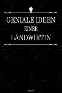 Geniale Ideen einer Landwirtin Notizbuch