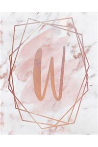 Letter W Lined Journal