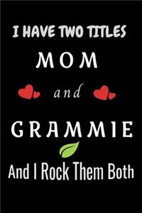 I Have Two Titles Mom And Grammie And I Rock Them Both