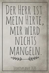 Der Herr ist mein Hirte - Terminplaner 2020
