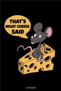 That's What Cheese Said