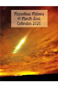 Marvelous Meteors 14-Month Desk Calendar 2020