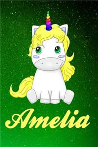 Amelia Personalized Name Journal