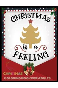 Christmas Is A Feeling Christmas Coloring Book for Adults