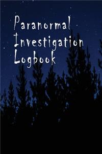 Paranormal Investigation Logbook