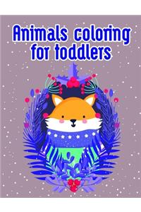 Animals coloring for toddlers