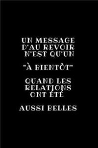 Un message d'au revoir n'est qu'un 