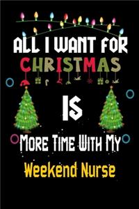 All I want for Christmas is more time with my Weekend Nurse