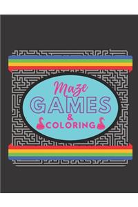 Maze Games & Coloring