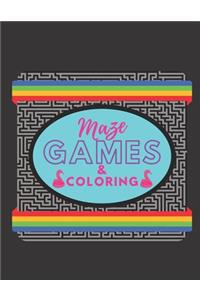 Maze Games & Coloring