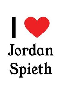 I Love Jordan Spieth: Jordan Spieth Designer Notebook