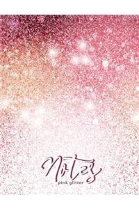 Notes Pink Glitter