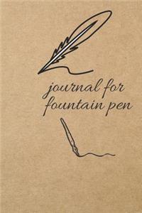 Journal for Fountain Pen