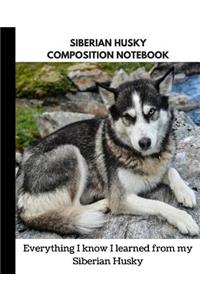 Siberian Husky Composition Notebook