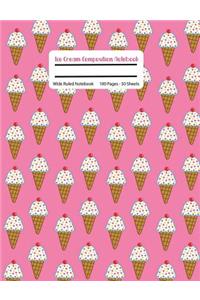 Ice Cream Composition Notebook