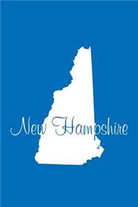 New Hampshire - Cobalt Blue Lined Notebook with Margins