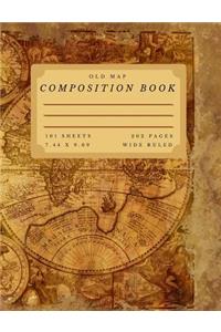 Old Map Composition Book