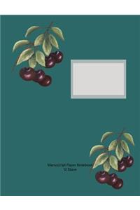 Manuscript Paper Notebook
