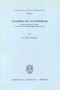 Grundsatze Der Gewinnhaftung