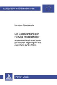 Die Beschraenkung Der Haftung Minderjaehriger