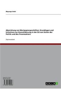 Abwicklung Von Wertpapiergeschaften