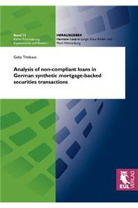 Analysis of non-compliant loans in German synthetic mortgage-backed securities transactions