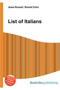 List of Italians