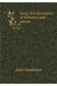 Long-Lost Chronicles of Solomon and Poems