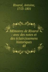 Memoires de Rivarol