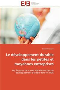 Le Développement Durable Dans Les Petites Et Moyennes Entreprises