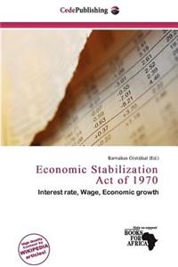 Economic Stabilization Act of 1970
