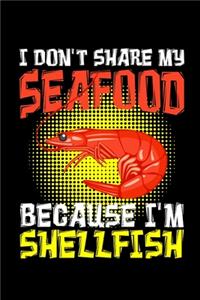 Funny Seafood Theme Notebook