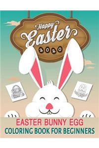 Easter Bunny Egg Coloring Book for Beginners