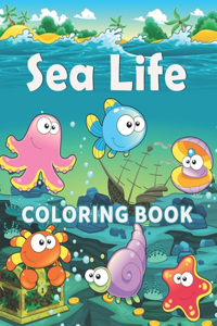 Sea Life Coloring Book