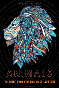Animals Coloring Book for Adults Relaxation