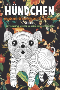 Malbücher für Erwachsene für Jugendliche - Erstaunliche Muster Mandala und Entspannung - Tiere - Hündchen