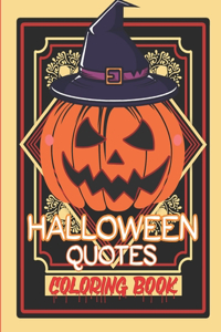 Halloween Quotes Coloring Book