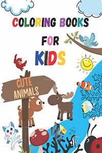 Coloring Books For kids cute animals