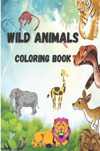 Wild Animals Coloring Book