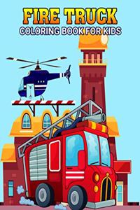 Fire Truck Coloring Book for Kids