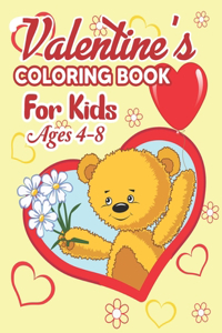 Valentine's Coloring Book for Kids Ages 4-8