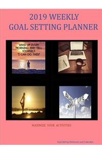 2019 Weekly Goal Setting Planner