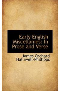 Early English Miscellanies