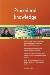 Procedural knowledge Standard Requirements