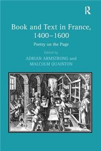 Book and Text in France, 1400-1600