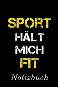 Sport Hält Mich Fit Notizbuch